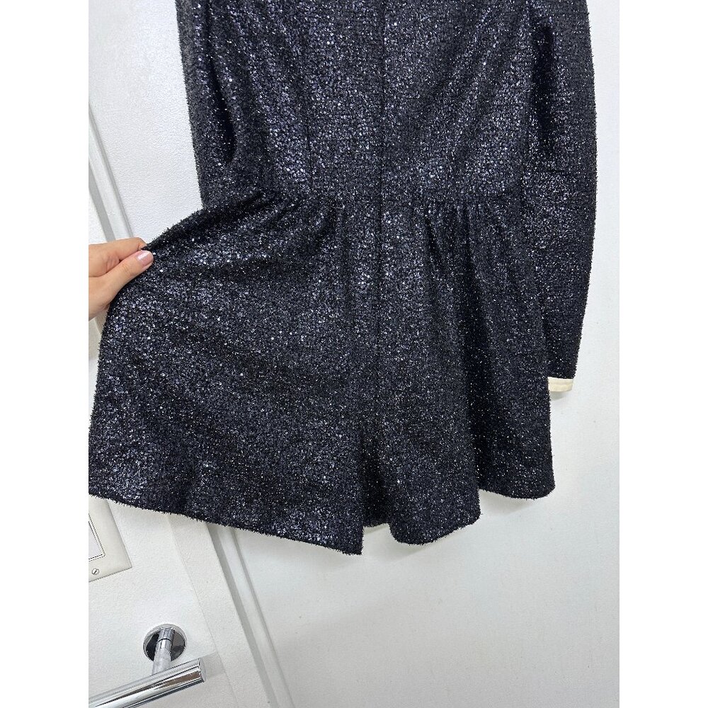SALONI Glittering Black Jumpsuit with Cream Accents - Picture 13 of 16